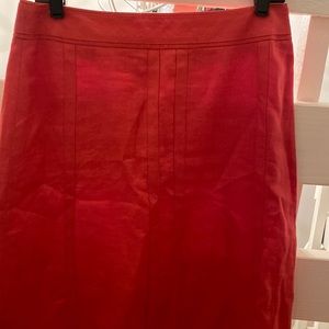 Anna Taylor orange skirt